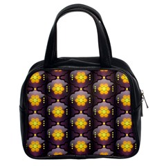 Pattern Background Yellow Bright Classic Handbag (two Sides)