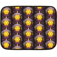 Pattern Background Yellow Bright Fleece Blanket (mini)