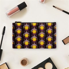 Pattern Background Yellow Bright Cosmetic Bag (small)