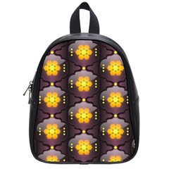 Pattern Background Yellow Bright School Bag (small)