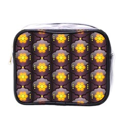 Pattern Background Yellow Bright Mini Toiletries Bag (one Side)