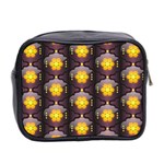 Pattern Background Yellow Bright Mini Toiletries Bag (Two Sides) Back