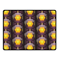 Pattern Background Yellow Bright Fleece Blanket (small)