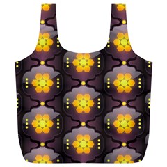 Pattern Background Yellow Bright Full Print Recycle Bag (xl)