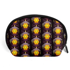 Pattern Background Yellow Bright Accessory Pouch (large)