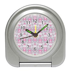 Seamless Pattern Background Travel Alarm Clock