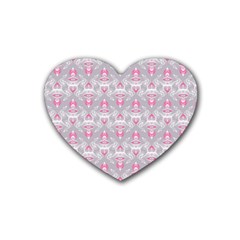 Seamless Pattern Background Heart Coaster (4 Pack) 