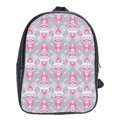 Seamless Pattern Background School Bag (xl)