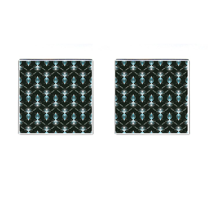 Seamless Pattern Background Black Cufflinks (Square)