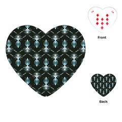 Seamless Pattern Background Black Playing Cards (heart)