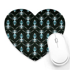 Seamless Pattern Background Black Heart Mousepads