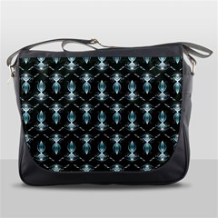 Seamless Pattern Background Black Messenger Bag