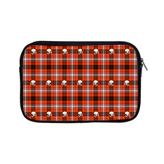 Plaid Pattern Red Squares Skull Apple Ipad Mini Zipper Cases by HermanTelo