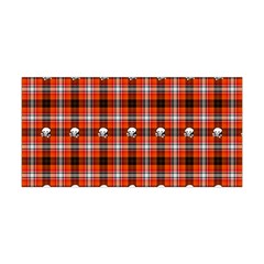 Plaid Pattern Red Squares Skull Yoga Headband