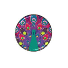 Peacock Bird Animal Feathers Hat Clip Ball Marker