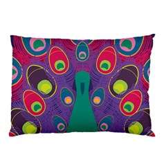 Peacock Bird Animal Feathers Pillow Case