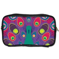 Peacock Bird Animal Feathers Toiletries Bag (two Sides)