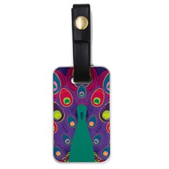 Peacock Bird Animal Feathers Luggage Tags (one Side) 