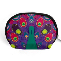 Peacock Bird Animal Feathers Accessory Pouch (medium)