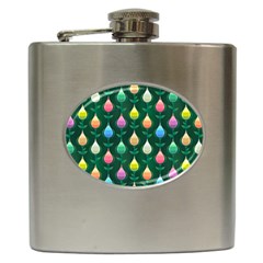 Tulips Seamless Pattern Background Hip Flask (6 Oz)