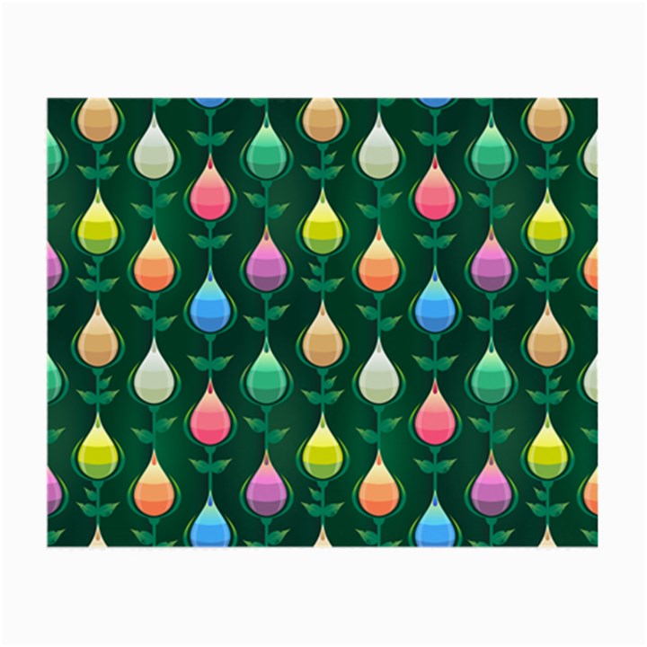 Tulips Seamless Pattern Background Small Glasses Cloth