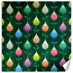 Tulips Seamless Pattern Background Canvas 16  X 16 