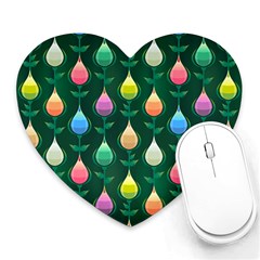 Tulips Seamless Pattern Background Heart Mousepads