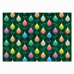 Tulips Seamless Pattern Background Large Glasses Cloth