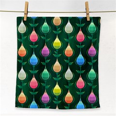 Tulips Seamless Pattern Background Face Towel