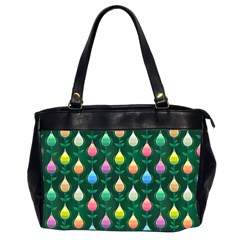 Tulips Seamless Pattern Background Oversize Office Handbag (2 Sides)