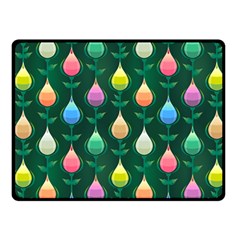 Tulips Seamless Pattern Background Fleece Blanket (small)