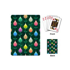 Tulips Seamless Pattern Background Playing Cards (mini)