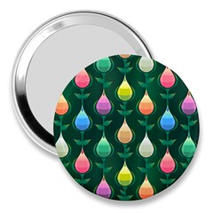 Tulips Seamless Pattern Background 3  Handbag Mirrors