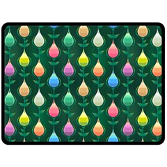 Tulips Seamless Pattern Background Double Sided Fleece Blanket (large) 