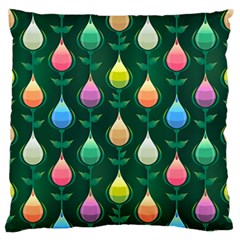 Tulips Seamless Pattern Background Large Flano Cushion Case (two Sides) by HermanTelo