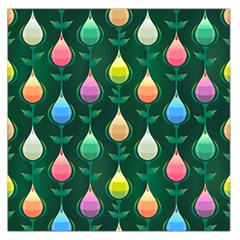 Tulips Seamless Pattern Background Large Satin Scarf (square)