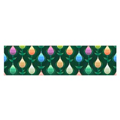 Tulips Seamless Pattern Background Satin Scarf (oblong)