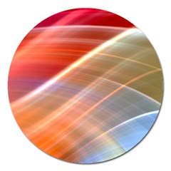 Wave Background Pattern Abstract Magnet 5  (round) by HermanTelo