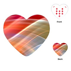 Wave Background Pattern Abstract Playing Cards (heart)