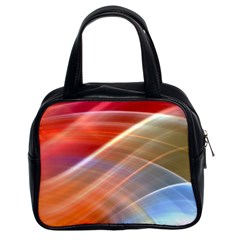 Wave Background Pattern Abstract Classic Handbag (two Sides)