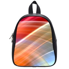 Wave Background Pattern Abstract School Bag (small)