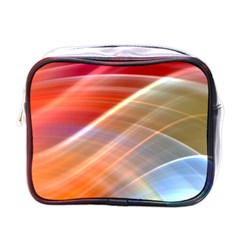 Wave Background Pattern Abstract Mini Toiletries Bag (one Side)