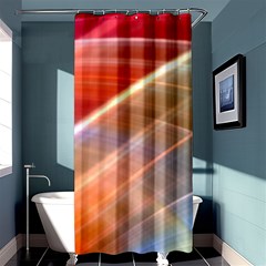 Wave Background Pattern Abstract Shower Curtain 36  X 72  (stall) 