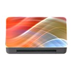 Wave Background Pattern Abstract Memory Card Reader with CF Front