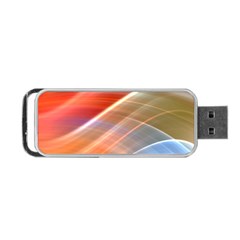 Wave Background Pattern Abstract Portable Usb Flash (one Side)