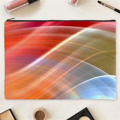 Wave Background Pattern Abstract Cosmetic Bag (xxxl) by HermanTelo