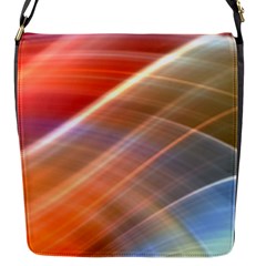 Wave Background Pattern Abstract Flap Closure Messenger Bag (s)