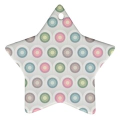 Seamless Pattern Pastels Background Pink Ornament (Star)