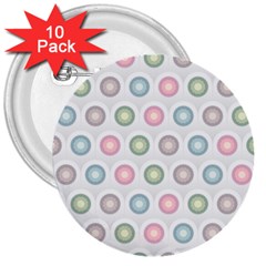 Seamless Pattern Pastels Background Pink 3  Buttons (10 pack) 