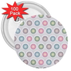 Seamless Pattern Pastels Background Pink 3  Buttons (100 pack) 